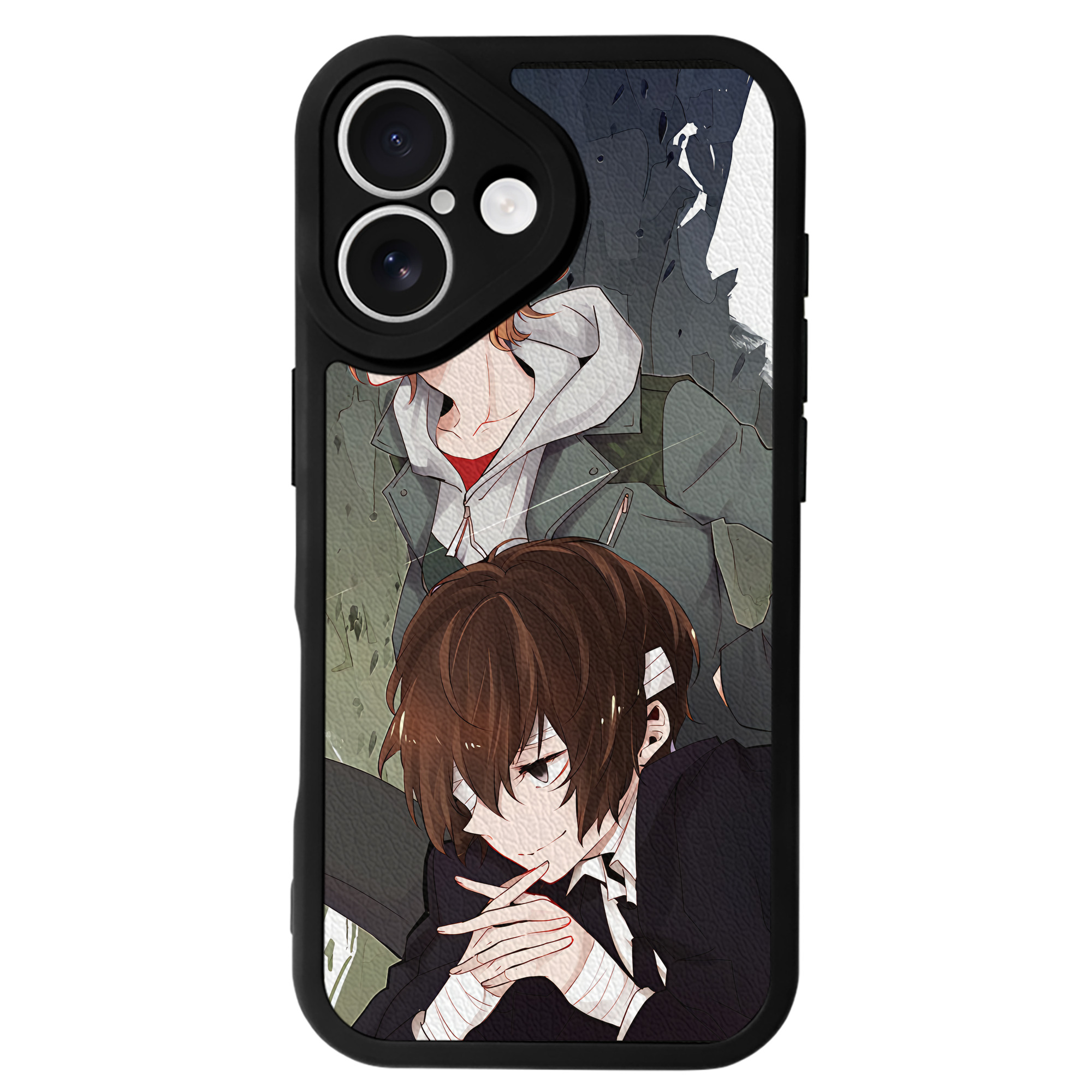 （画像用） 文豪ストレイドッグス Bungo Stray Dogs 【iPhone 16シリーズ対応】シリコンスマホケース（レザー調） 材質：シリコン